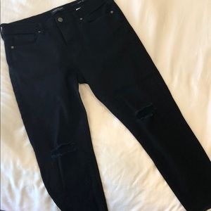 Black Banana Republic Skinny distressed jeans